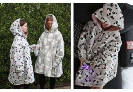 DIY Fabric Blanket Hoodie Sewing Pattern Hoodie Sewing Pattern Free, Diy Corset Top, Fabric Art Diy, Hoodie Sewing, Diy Corset, Hoodie Sewing Pattern, Poncho With Sleeves, Fabric Blanket, Fabric Sewing Patterns