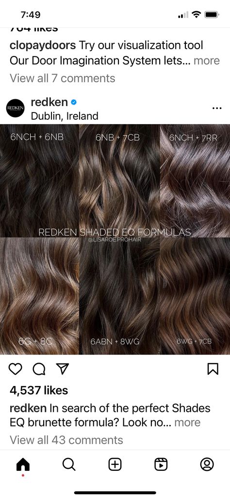 Shade Eq Brown Formula, Shades Eq Black Formulas, Brown Hair Redken Formulas, Redken Shades Eq Formulas Level 5, Ash Brown Balayage Shades Eq Formula, Rich Brown Shades Eq Formula, Redken Shades Eq Gloss Formulas Brown, Redken Color Formulas Brunettes, Redken 6nb Shades Eq