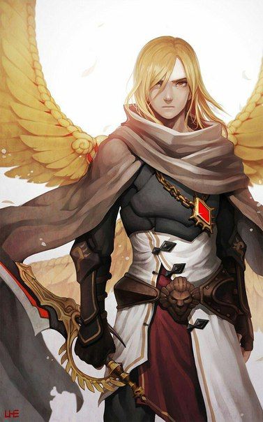 Evelynn League Of Legends, Dragon Nest, Angel Warrior, Male Character, Dungeons And Dragons Characters, Dnd Art, Fantasy Warrior, Fantasy Rpg, Angel Art