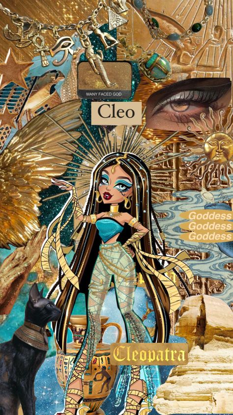 #cleo #cleodenile #golden #cleopatra #monsterhigh #monsterhighaesthetic #model #cartoon #desenho #cat #wallpaper #wallpapers #wallpapershuffles Egypt Moodboard, Cleopatra Vibes, Cleopatra Aesthetic, Monster High Halloween Costumes, Queen Of Hearts Halloween, Monster High Halloween, Monster High Costume, High Characters, Monster High Pictures