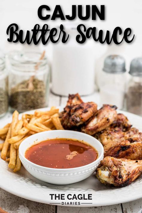 Delicious Cajun Butter Sauce for seafood and wings is so easy to make at home you'll be surprised. I like to dip my wings and even my french fries into this sauce, it's often known as crab leg dipping sauce or crab leg butter sauce. I use it with boiled shrimp, with delicious wings as well. Make it at home in 10 minutes. Cajun Crab Legs Recipes, Cajun Wing Sauce Recipe, Cajun Wing Sauce, Crab Leg Dipping Sauce, Butter Sauce For Crab Legs Recipe, Sauce For Crab Legs Dipping, Cajun Butter Sauce For Seafood, Wing Boil, Authentic Creole Recipes