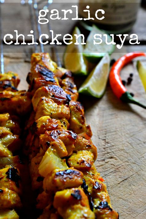 Chicken Suya, Suya Recipe, Kenyan Food, African Recipes Nigerian Food, West African Food, Nigerian Recipes, Africa Food, African Cooking, African Recipes