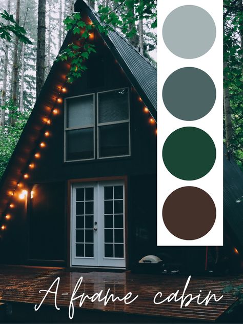 Cabin Color Palette, Color Palette Photography, Adirondack Cabin, Frame Cabin, Dip Nails, Frame House, A Frame Cabin, A Frame House, Color Inspo