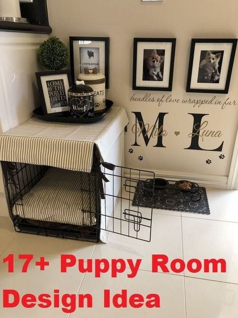 (paid link) dog house under stairs Dog Station, Dog Room Decor, Dog Bedroom, Puppy Room, Diy Dog Crate, Dog Corner, Dog Spaces, Dog Room, Dog Crate Furniture