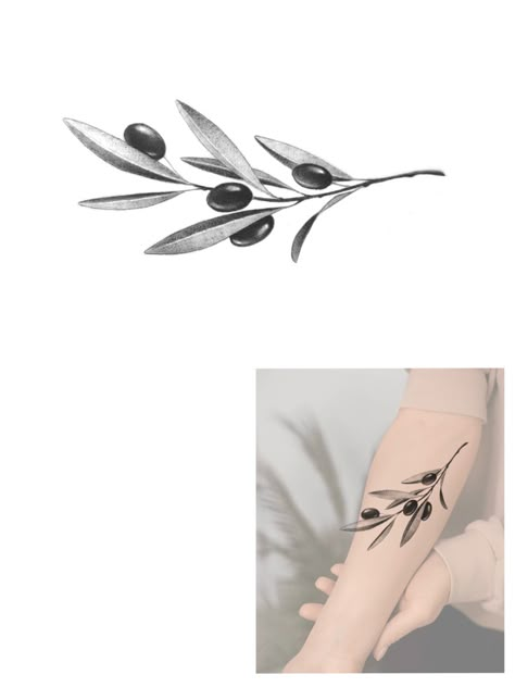 Olive Leaves Tattoo, Olive Branch Drawing, Olive Leaf Tattoo, Patchwork Sleeve Ideas, Olive Branch Tattoo, Tatts Ideas, Branch Drawing, Branch Tattoo, Bone Tattoos