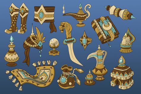 Arabian nights, on ArtStation at https://www.artstation.com/artwork/eabXEP Arabian Nights Character Design, 1001 Nights Aesthetic, Arabian Character Design, Ramadan Moodboard, Arabian Aesthetic, Arabian Theme, 1001 Nights, Pattern Game, Illustration Projects