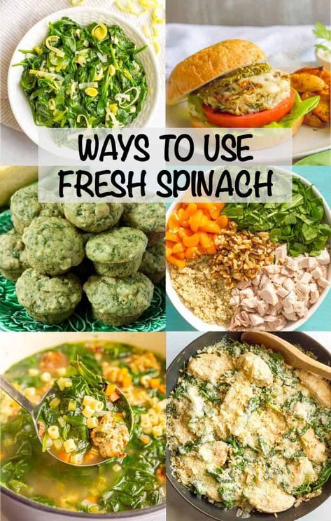 Spinach Recipes Side, Spinach Dinner Recipes, Fresh Spinach Recipes, Easy Spinach Recipes, Cook Fresh Spinach, Baby Spinach Recipes, Spinach Recipes Healthy, Simple Spinach Salad, Spinach Healthy