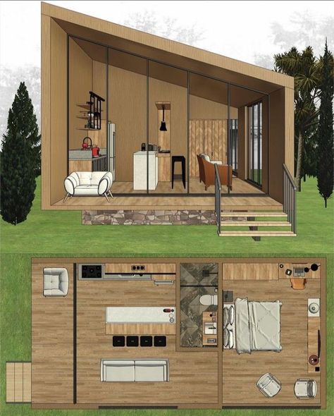 I will draw architectural floor plan and design house planI'm here to assist you if your looking for Architectural floor plans and house plan for your house design. Please be with me and come to inbox for better understanding of our house plan project because every project has different measurements and requirements and I can make an economic custom offer for your project. Thank You interior designfloor plan interior design drawingfl Barnodium Homes, Decorate For Spring, Cottagecore House, Tiny House Camper, Cottage Porch, Tiny House Interior Design, Pole Barn House Plans, Tiny House Loft, A Frame House Plans