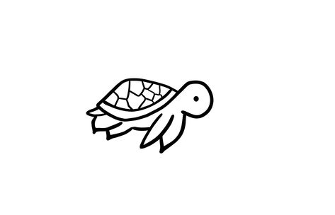 Turtle Drawing Simple, Tortoise Drawing, Tiny Elephant Tattoo, Turtle Silhouette, Shell Tattoos, Turtle Tattoo Designs, Minimal Drawings, Turtle Drawing, Free Printable Stationery