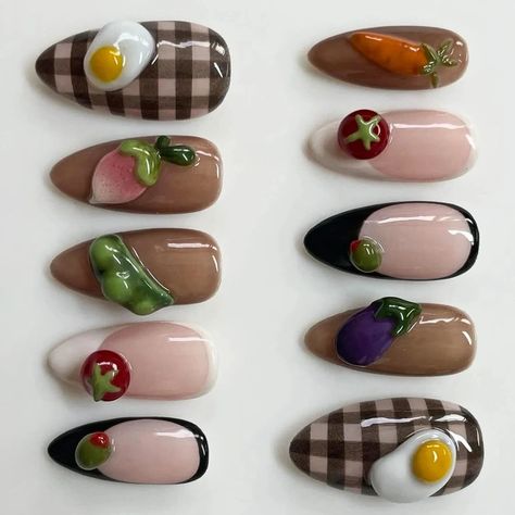 【 Perfect Design 】The perfect medium size almond fake nail is hand drawn and designed by a nail artist with 3D effects. The color and patterns are made by gel polish instead of printed by ink.This almond fake nail can be completed in less than 5 minutes. achieving the same effect as a nail salon. saving time and money.【Materials & Durable】Delicate and interesting almond nail is made of high-quality JPN imported acrylic material and multi-layer thick gel design. which is 2 times thicker than 100% Printed Nails, Straight Wedding Dresses, Medium Almond, Summer Nail Art, Gel Designs, Almond Nail, Art Medium, Nails Cute, Fake Nail