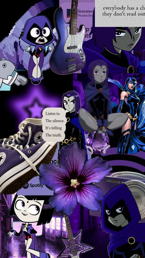 #teentitans #titans #teentitansgo #raven #purple #aesthetic #collage #aestheticcollage #aestheticwallpaper #wallpaper #iphonewallpaper Raven Aesthetic, Raven Titans, Pretty Wallpaper Ipad, Free T Shirt Design, Wallpaper Iphonewallpaper, Raven Teen Titans, Teen Titans Go, Free Tshirt, Aesthetic Collage