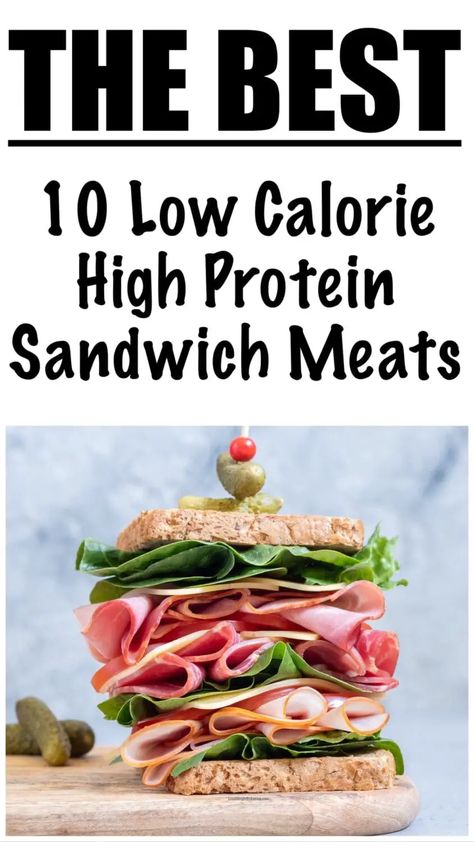 Low Carb High Protein Sandwich, High Protein Low Calorie Sandwich, High Protein Lunch Sandwiches, High Protein Sandwich Ideas, Low Cal Sandwiches Under 300 Calories, Low Calorie Sandwich Ideas, High Protein Sandwiches Lunch Ideas, Low Calorie Sandwich Recipes, Healthy Deli Meat