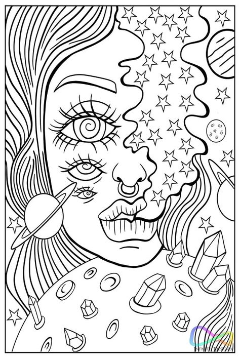 Mushroom Coloring Pages, Mushroom Coloring, Girl Coloring Pages, Tumblr Coloring Pages, Diy Coloring Books, Free Adult Coloring Printables, Adult Coloring Books Printables, Adult Colouring Printables, Coloring Pages Inspirational