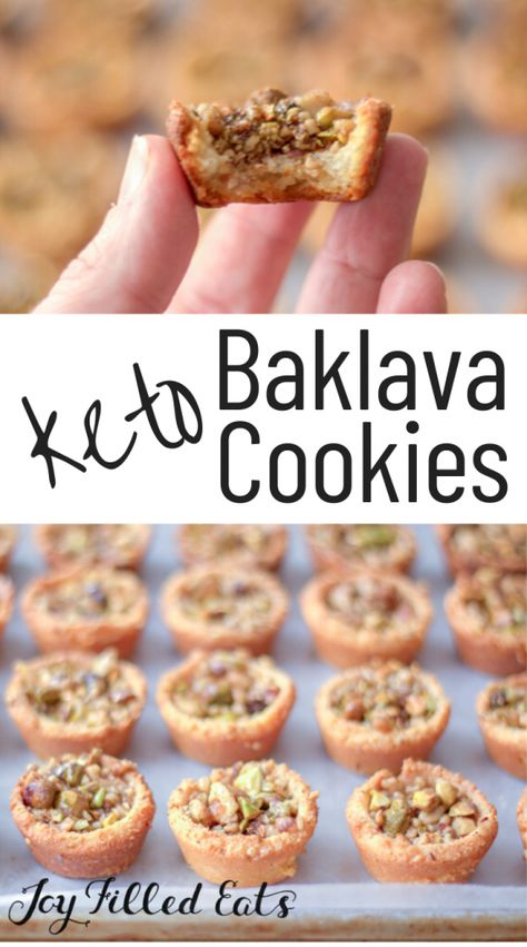 Keto Baklava, Baklava Cookies, Brownie Vegan, Medicine Tips, Postre Keto, Pastry Recipe, Joy Filled Eats, Keto Brownies, Low Carb Cookies