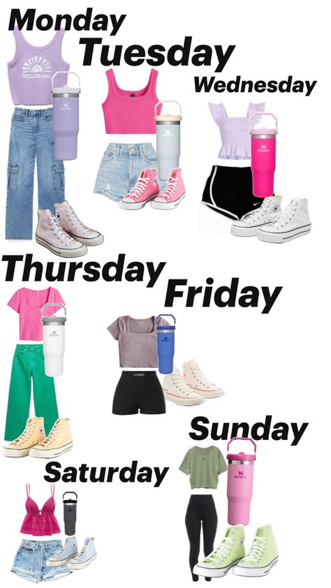 What To Wear On Wednesday, Thursday Outfit, Wednesday Outfit, Monday Tuesday Wednesday Thursday Friday, Wacky Wednesday, Random Outfits, Friday Outfit, Friday Saturday Sunday, Monday Tuesday Wednesday