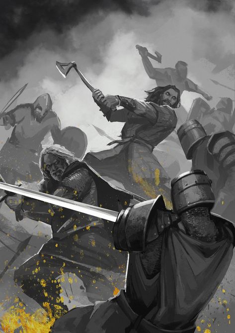 Amberland battle scenes, Julia Zhdanova on ArtStation at https://www.artstation.com/artwork/Yak183 Battle Art Reference, Battle Scene Reference, Group Battle Poses Drawing, Battle Reference Poses, Battle Drawing Reference, Viking Battle Scene, Battle Scene Drawing, Battle Scene Art, Anime Battle Scene