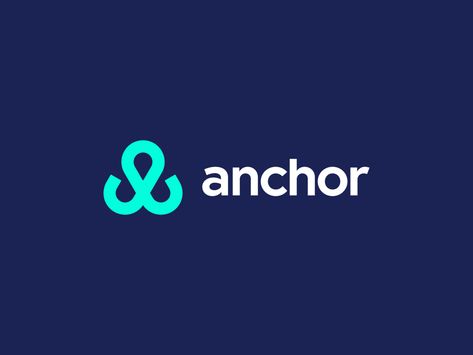 Anchor by Matthias Vancoillie on Dribbble Sky Logo, P Logo Design, Anchor Icon, Startup Branding, Paper Logo, Anchor Logo, Fashion Logo Branding, Text Logo Design, Logo Design Inspiration Branding