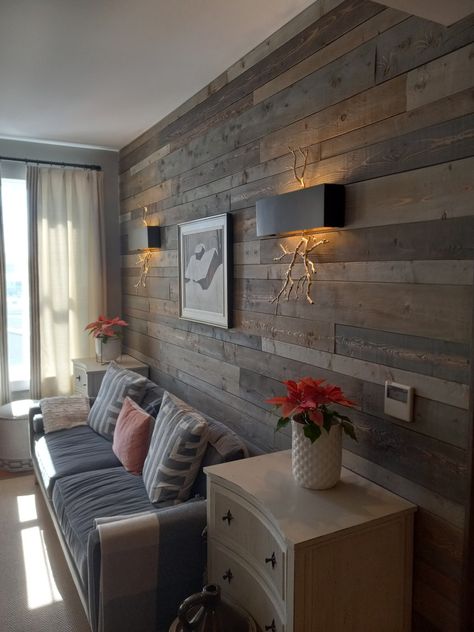 Barnboard Accent Wall, Feature Walls, Barn Board, Accent Walls, Feature Wall, The Process, A Video, Accent Wall, Stain