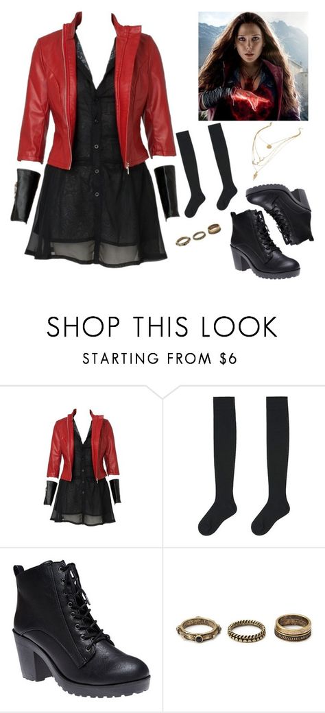 "Wanda Maximoff aka Scarlet Witch" by mrsbradford ❤ liked on Polyvore featuring Ð¼Ð¾Ð´Ð°, Uniqlo, Wet Seal и Forever 21 Scarlet Witch Marvel Comics, Scarlet Witch Art, Scarlet Witch Halloween, Witch Costume Diy, Marvel Inspired Outfits, Scarlet Witch Costume, Scarlet Witch Comic, Scarlet Witch Cosplay, Avengers Outfits