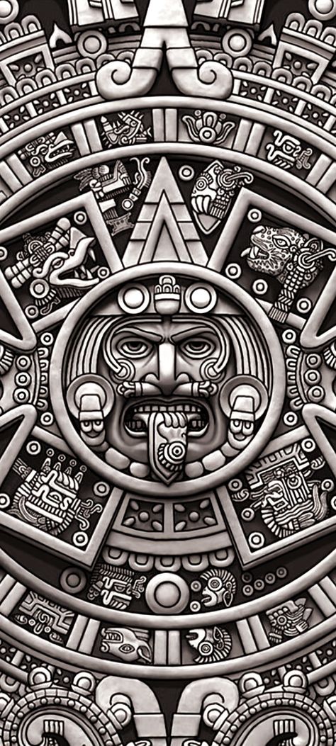 Aztec Artwork, Aztec Wallpaper, Aztec Tattoos, Mexican Art Tattoos, Aztec Tattoo Designs, Mexican Culture Art, Aztec Culture, Aztec Tattoo, Mayan Art