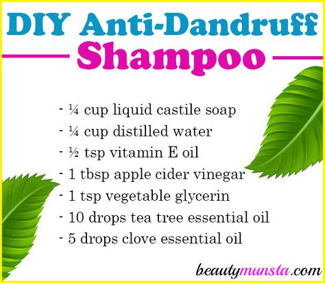 Hair Rinse Diy, Natural Beauty Hacks, Tea Tree Oil Face, Oils For Dandruff, Rosemary Shampoo, Herbal Shampoo, Dandruff Remedy, Shampoo Recipe, Homemade Shampoo