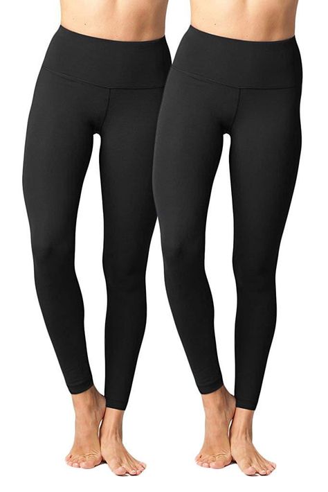 women's High Waist Ultra Soft Lightweight Leggings - High Rise Yoga Pants, Black 2 Pack / X-Small Skin Yoga, High Rise Yoga Pants, Athleisure Leggings, Lululemon Align Pant, Activewear Brands, Leggings For Women, Ankle Leggings, Best Leggings, Active Leggings