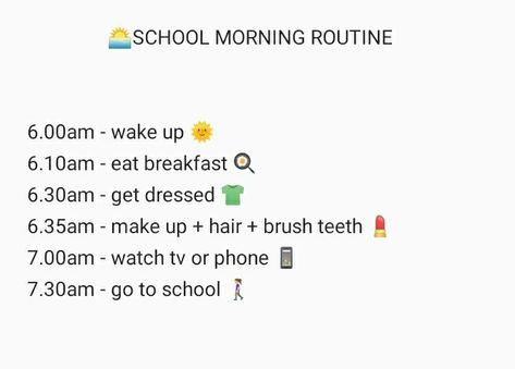 Morning Routine For School, School Morning, Morning Routines, Morning Routine, Brushing Teeth, Wake Up, Quick Saves