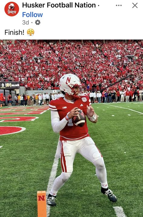 Cornhuskers Football, Nfl Wallpaper, Husker Football, Nebraska Football, Nebraska Cornhuskers, College Football, Nebraska, Nfl, Football