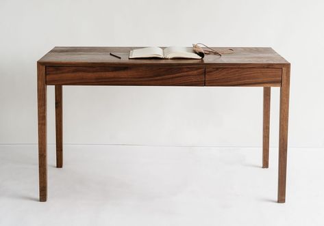 Writing Desk — Richard Watson — FAIR Trestle Desk, French Desk, Solid Wood Writing Desk, Wood Writing, Desk Inspo, Console Desk, 16 Weeks, Wall Desk, Leather Desk