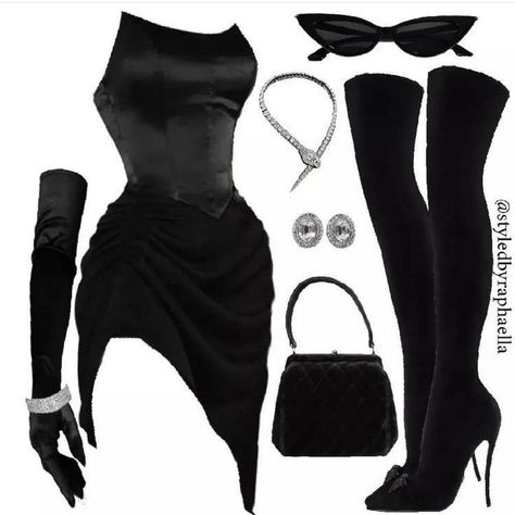 Adrette Outfits, Villain Outfits, Pyramid Scheme, Black Clothes, Smink Inspiration, Look Rock, Mode Inspo, Fancy Outfits, Teenage Fashion Outfits