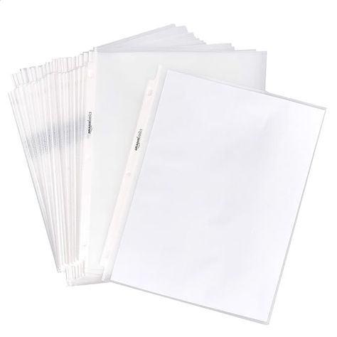 Filing Organization, Binder Accessories, Binding Supplies, Sheet Protector, Sheet Protectors, Page Protectors, Amazon Basics, Glass Carafe, File Organization