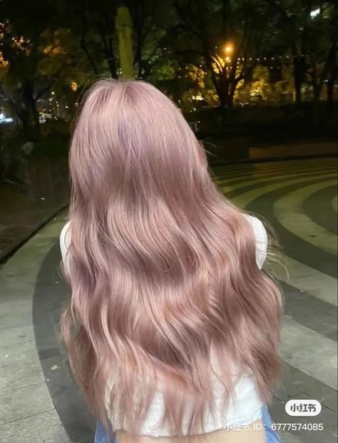 Dusty Hair Color, Smoky Pink Hair, Muted Pink Hair, Beige Hair Color, Dusty Rose Hair, Brown And Pink Hair, Mauve Hair, Cute Lifestyle, Ash Pink