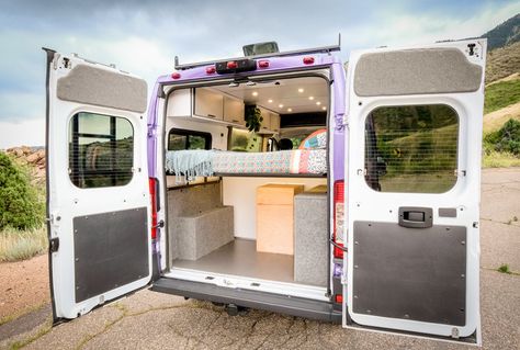 Dandy: Vanlife Customs 136" Promaster Van Conversion Promaster 136 Van Conversion Layout, Van Rv Conversion, Promaster Conversion, Van Conversion Layout, Mercedes Sprinter Camper, Custom Camper Vans, Conversion Van, Van Conversion Interior, Sprinter Camper