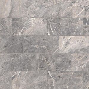 TRUE PORCELAIN CO. Roman Gray 12-in x 24-in Porcelain Floor Tile (Common: 12-in x 24-in; Actual: 11.75-in x 23.75-in) at Lowes.com Marble Look Floor Tile, 12x24 Tile, Tile Floor Living Room, White Porcelain Tile, Grey Floor Tiles, Tiled Hallway, Living Room Tiles, Outdoor Stone, Roman Architecture