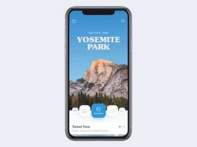 Travel Guide App, Travel Guide Design, Guide Design, Ios App Design, Mobile Ui Design, California National Parks, App Design Inspiration, App Interface, Travel App