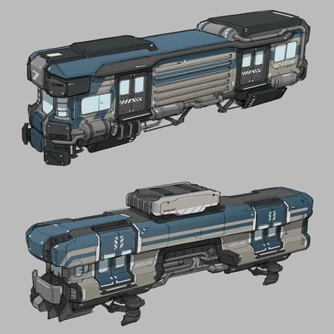 Futuristic Train Concept Art, Sci Fi Train Concept Art, Metro Concept Art, Train Design Concept, Sci Fi Train, Train Concept Art, Cyberpunk Train, Minecraft Train, Futuristic Train