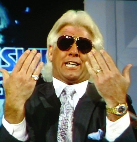 Ric Flair Star Wars Cards, Throwback Pictures, Wwe Tna, Ric Flair, Dennis Rodman, Wrestling Wwe, Four Horsemen, Instant Messaging, Mood Humor