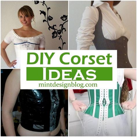 24 DIY Corset Ideas - How To Make A Corset Diy Corset Easy, Diy Corset Top, Diy Car Projects, Corset Diy, Make A Corset, How To Make A Corset, Corset Tutorial, Corset Ideas, Diy Corset