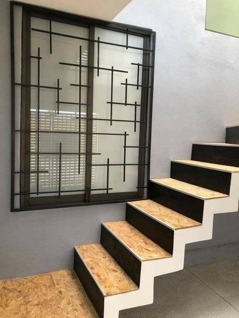 Window Security Bars, Iron Window Grill, Modern Window Design, Modern Window Grill, Home Window Grill Design, Burglar Bars, Window Safety, Window Grill Design Modern, Window Bars