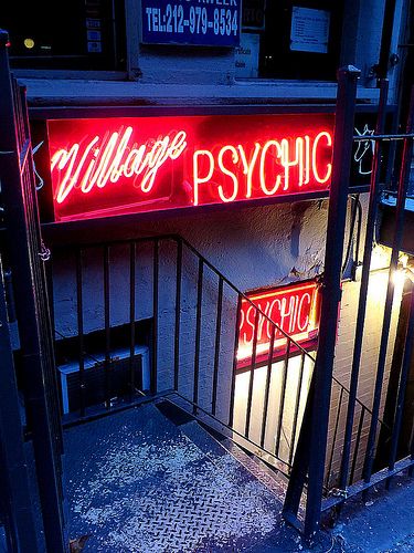 Village Psychic, 120 West 3rd Street, New York City. Psychic Shop, Neon Noir, Neon Rose, Night Moves, Street New York, Neon Nights, World Of Darkness, Neon Art, Urban Fantasy