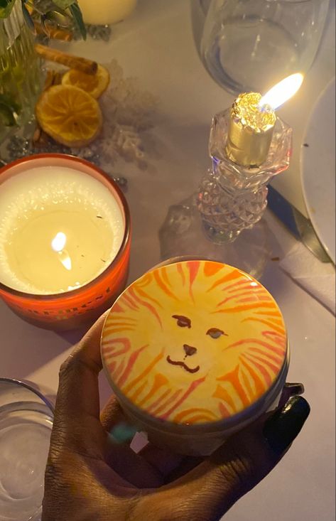 Pottery, lion, abstract art, leo, candle, aesthetic art Leo Candle, Candle Aesthetic, Art Crafts, Aesthetic Art, Good Times, Lion, Abstract Art, Candles, Art