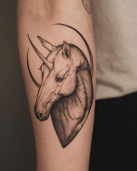 Unicorn Tattoo Designs, Pegasus Tattoo, Unicorn Tattoo, Horse Tattoo Design, Artsy Tattoos, Tattoo On Arm, Tattoo Appointment, Seahorse Tattoo, Neo Tattoo