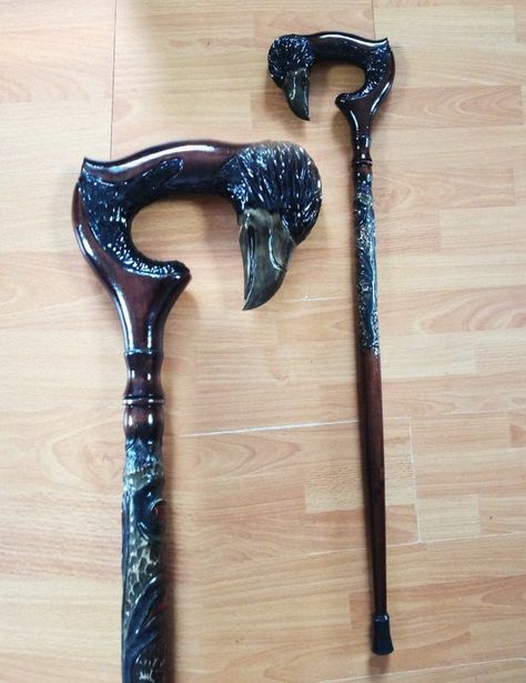 Raven walking sticks Wood walking cane raven Walking stick corbie Walking canes men Hand carved walk Walking Canes Men, Walking Staff, Hand Carved Walking Sticks, Wooden Walking Canes, Canes And Walking Sticks, Cane Stick, Wooden Canes, Wooden Walking Sticks, Walking Sticks And Canes