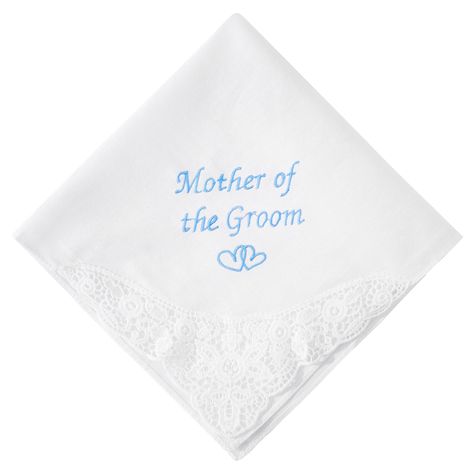 PRICES MAY VARY. WEDDING HANDKERCHIEFS - This is our classic Something Blue handkerchief with beautiful cotton lace trim. Something Old, Something New, Something Borrowed, Something Blue" is how the old saying goes. Keep the tradition alive by adding the Something Blue handkerchief to the bride's handbag. It is a perfect keepsake for the bride on her wedding day. MOTHER OF GROOM HANDKERCHIEFS - About Size: 32*32cm/12.6*12.6”, beautifully crafted from premium 100% 60S cotton which makes the hanki Bride Handkerchief, Mother Of The Bride Gifts, Groom Handkerchief, Something Blue For Bride, Blue Handkerchief, Romantic Blue, Blue Envelope, Wedding Hankies, Cotton Wedding