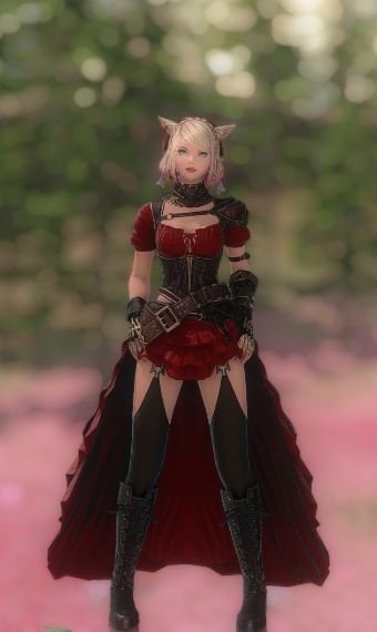 Red Steampunk, Summer Character, Glamour Outfit, Steampunk Dress, Eorzea Collection, Your Character, Final Fantasy Xiv, Red Aesthetic, Final Fantasy