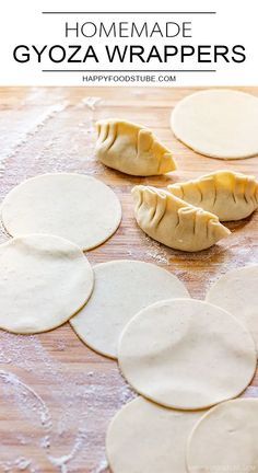 Gyoza Wrapper Recipe, Gyoza Wrappers, Homemade Gyoza, Wrapper Recipes, Gyoza Dumplings, Sunday Dinners, Homemade Dumplings, Dumpling Wrappers, Wonton Wrappers