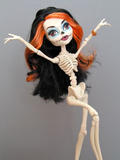 Skelita Calaveras Doll, Monster High Skelita, Photography Figure, Skelita Calaveras, Cute Pots, Belle Delphine, Moster High, Who Asked, I'm A Barbie Girl