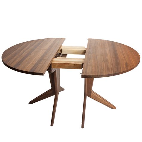 PDT 48 Extension Table | Mel Smilow | Smilow Furniture | SUITE NY Table With Leaf, Round Table With Leaf, Modern Round Dining Room Table, Expandable Round Dining Table, Modern Round Table, Round Extension Table, Table With Extension, On Suite, Round Pedestal Table