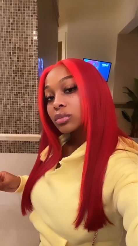 Red Weave Hairstyles, Jayda Wayda, Wedding Hair Down, Dope Hairstyles, Hair Laid, Front Lace Wigs Human Hair, Baddie Hairstyles, Wig Styles, Black Girls Hairstyles