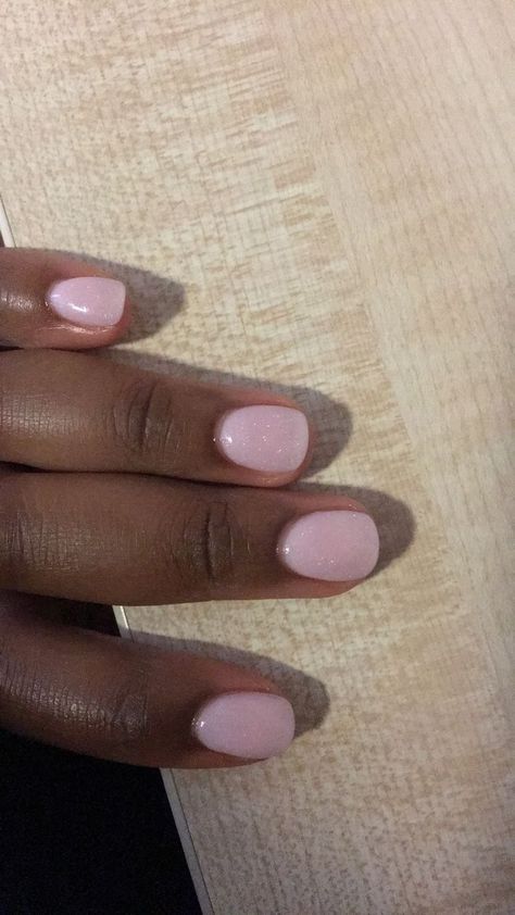 Trendy Short Nails, Rounded Acrylic Nails, Natural Nails Manicure, Overlay Nails, Pink Gel Nails, Pink Manicure, Nagel Tips, Work Nails, Short Square Acrylic Nails